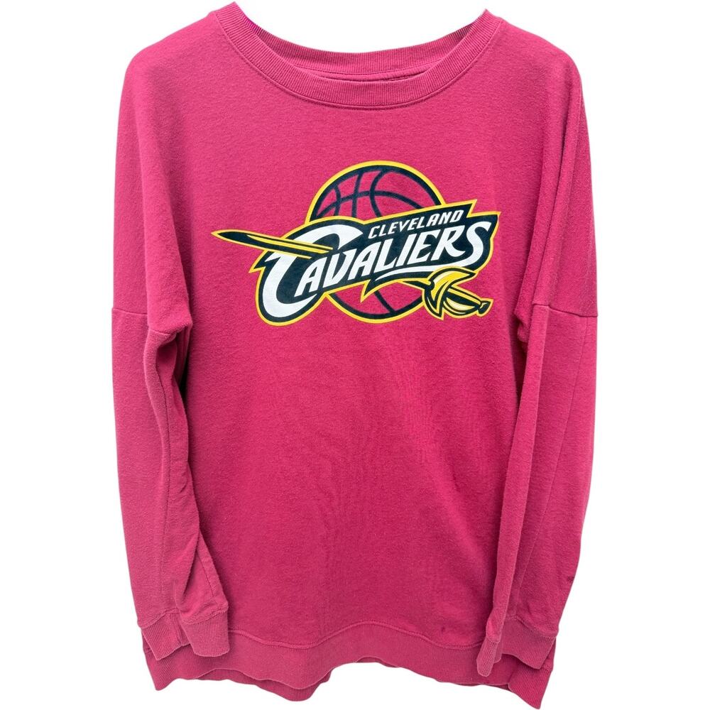 Cleveland Cavaliers Sweatshirt Mens Large NBA Basketball Graphic Crewneck Red